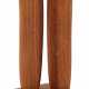Holzplastik "Zwei stilisierte Personen", Beziehungsfiguren mit variabler Stellung zueinander, auf Holzsockel, Ges.-H. 15 cm - фото 1