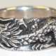 Herren-Ring mit umlaufendem Drachen-Relief, 925er Silber, 13,4 g, RG 68 - photo 1