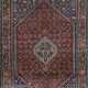 Teppich, rotgrundig mit floralem Muster und Zentralmedaillon, Kanten belaufen, 165x113 cm - Foto 1