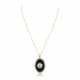 DIAMOND, ONYX AND SEED PEARL PENDENT NECKLACE - фото 1