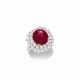 STAR RUBY AND DIAMOND RING - Foto 1