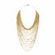 CARTIER DIAMOND AND BI-COLORED GOLD 'DRAPERIE' NECKLACE - фото 1