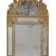 A REGENCE STYLE GILTWOOD MIRROR - photo 1