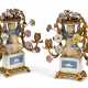 A PAIR OF LOUIS XV STYLE ORMOLU-MOUNTED CHINESE AND EUROPEAN PORCELAIN TWO-LIGHT CANDELABRA - Foto 1