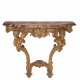A REGENCE GILTWOOD CONSOLE TABLE - Foto 1