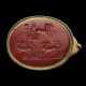 A ROMAN RED JASPER RINGSTONE WITH A CHARIOT RACE - фото 1