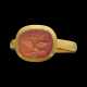 A EUROPEAN CARNELIAN RINGSTONE WITH JUPITER ON AN EAGLE - photo 1