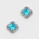 Paar dekorative Topas-Diamant-Ohrringe - фото 1