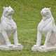 Paar Löwen als Gartenskulpturen - photo 1
