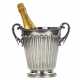 Silver wine cooler. Italy. 20th century. - photo 1