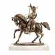 Carlo Marochetti. Bronze figure of an equestrian knight. Duke of Savoy. - Foto 1