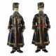 Pair of bronze figures of Russian Cossacks, personal guard of the Imperial Family. In the style of Faberge. - Foto 1