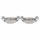Pair of crystal candy bowls with silver. 15 Artel. Russia. 1908-1917 - photo 1