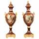 Pair of porcelain floor vases with gilt bronze in the Louis XVI style. France. 1920 th century. - photo 1