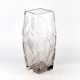 Grand vase en cristal lourd avec des iris luxueux. - photo 1