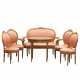 Furniture set of 8 pieces. France at the turn of the 19th century. - Foto 1