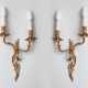 Pair of bronze wall sconces. - Foto 1