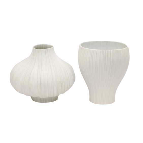 Rosenthal Vase And Flower Pot Pleated 20 Century Auction