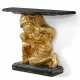AN ITALIAN GILTWOOD CONSOLE TABLE IN THE FORM OF HERCULES - Foto 1