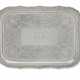 A GEORGE V SILVER TWO-HANDLED LARGE TRAY - photo 1