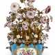 AN ORMOLU-MOUNTED SEVRES PORCELAIN 'BLEU CELESTE' MONTEITH FLORAL CENTERPIECE (SEAU CRENELLE A FLEURS) - фото 1