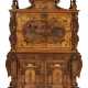 A LARGE RENAISSANCE REVIVAL CARVED OAK, WALNUT AND STAINED FRUITWOOD MARQUETRY SECRETAIRE - photo 1