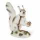 A MEISSEN PORCELAIN MODEL OF A SQUIRREL - фото 1