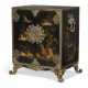 A LATE REGENCY 'ANTIQUARIAN' ORMOLU-MOUNTED BLACK-AND-GILT JAPANNED CABINET-ON-STAND - photo 1