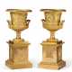 A LARGE PAIR OF EMPIRE ORMOLU URNS - photo 1