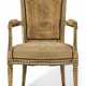 A LOUIS XVI CREAM-PAINTED FAUTEUIL - photo 1