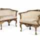 A PAIR OF PARCEL GILT CARVED OAK MARQUISES - photo 1