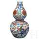 Doppelkürbis-Wucai-Vase mit Jiajing-Sechszeichenmarke, China, 20. Jhdt. - фото 1