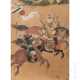 Kämpfende Samurai, Rimpa-Blattgoldmalerei, Japan, Edo-/Meiji-Periode - фото 1