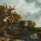 Ruisdael, Jakob Isaackszoon van. Landschaft mit Haus und Taubenschlag. - Foto 1