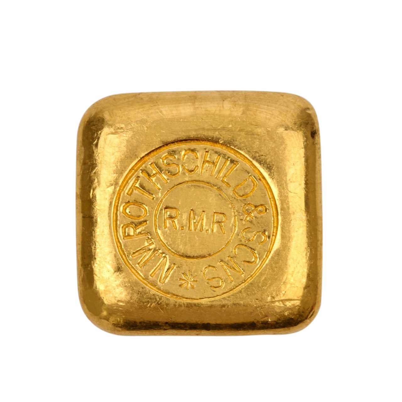 Square gold bar of Rothschild cast for sale — buy online auction at