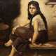 Olbert, V. (Künstler des 20. Jh.) "Junges Mädchen auf der Bank", Öl/ Lw./Pappe, sign. u.r., mehrere Retuschen, 78,5x61 cm, Rahmen - фото 1