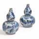 PAIR OF PROCELAIN CALABASH VASES - фото 1