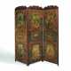 South Germany. EXCEPTIONAL LINEN FOLDING SCREEN WITH APHORISMS AND GALANT SCENES - фото 1