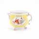 Meissen. PORCELAIN CREAM POT WITH BRIGHT YELLOW GROUND AND CRANE DECOR - photo 1