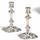 William Coles - zugeschrieben. PAIR SILVER GEORGE II CANDLESTICK - фото 1