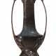 Otto Eckmann. LARGE DOUBLE-HANDLED CERAMIC VASE WITH BRONZE MOUNTING - photo 1