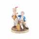 Meissen. ENSEMBLE OF CHILDREN WITH FEMALE LUTENIST AND BOY ON EARS OF CORN - photo 1