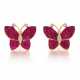 Ruby-Diamond-Ear-Studs - photo 1