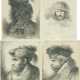 Giovanni Benedetto Castiglione. Four Etchings: Heads of Prophets - photo 1