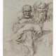Luigi Sabatelli. Philosopher Sitting in Meditation and Two Heads of an Old Man - фото 1