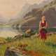 Hans Dahl. Girl at the Norwegian Fjord - photo 1