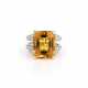 Ring with citrine diamond setting - photo 1