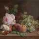 TOROPOV, FOMA (1821-1898) Still Life with Roses and Mushrooms , signed and dated 1886. - Foto 1