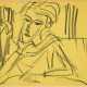 Ernst Ludwig Kirchner. Mann mit aufgestütztem Arm - фото 1