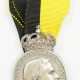 Sachsen Coburg Gotha: Ovale silberne Herzog Carl Eduard-Medaille, mit Schwerterspange 1918 und Datumsband 11.3. - фото 1